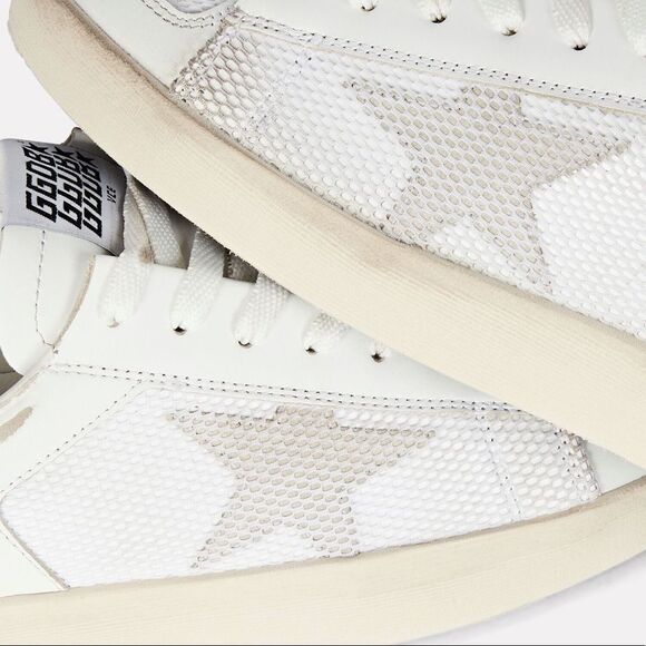 GOLDEN GOOSE Stardan Leather Low-Top Sneakers, 39 - Picture 3 of 13